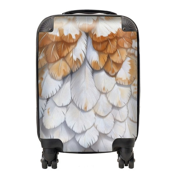 Warren Reed Barn Owl Feather Print Suitcase