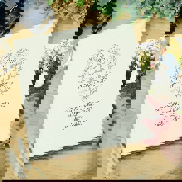 Personalised Memento Company Personalised 25th Silver Wedding Anniversary Photo Album