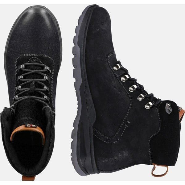 Hush Puppies Paul Men's Boots in Black Nubuck