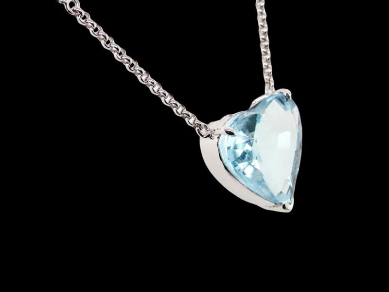 Vintage Tom A beautiful Aquamarine and Diamond necklace