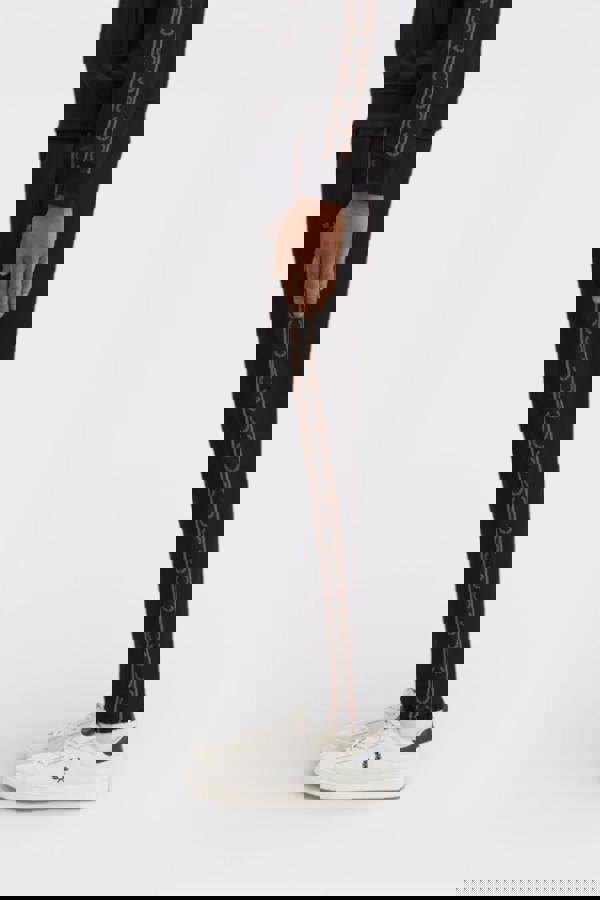 Fred Perry Men's Contrast Taped Track Pants Black Brown