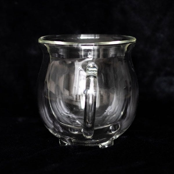Serano Clear Double Walled Glass Cauldron Mug