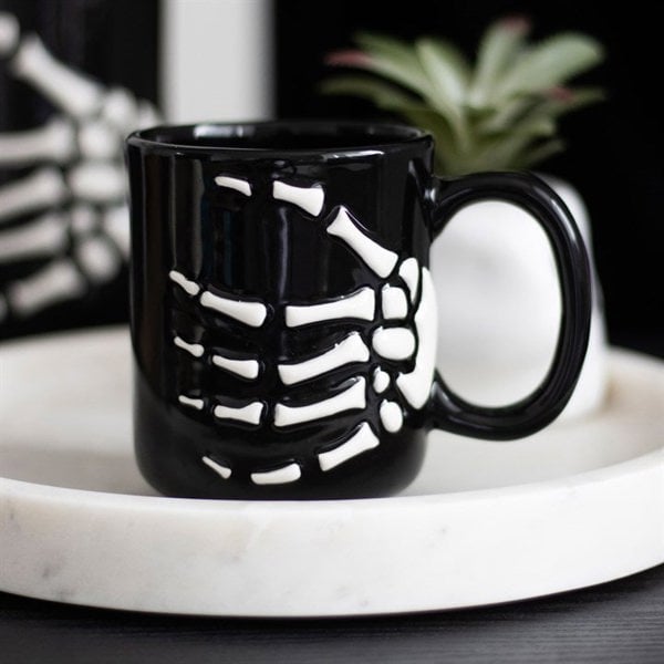 Serano Skeleton Hand Mug