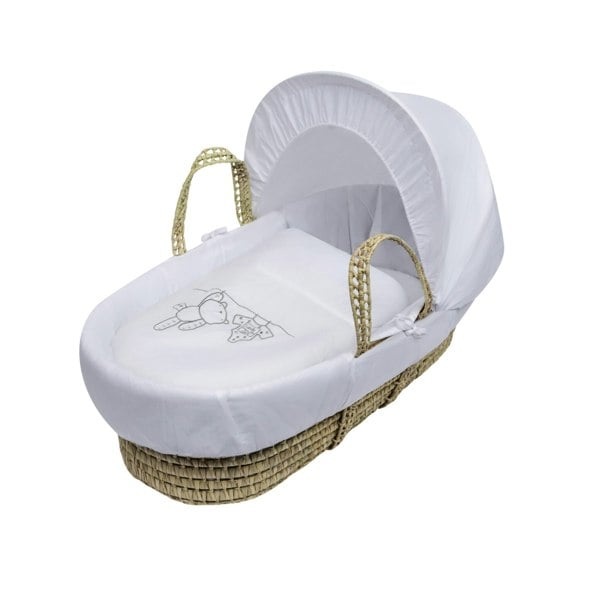 Kinder Valley White Teddy Wash Day Palm Moses Basket