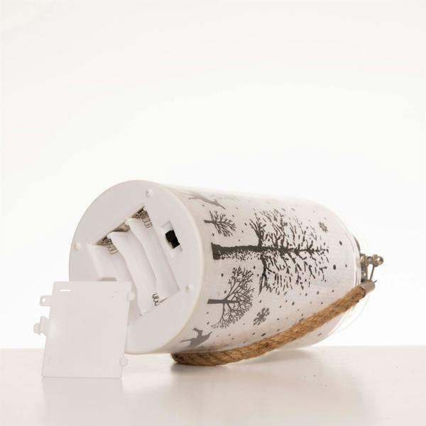 23cm Christmas Decorated Jar Table Lantern with Warm White LED Lights image 6