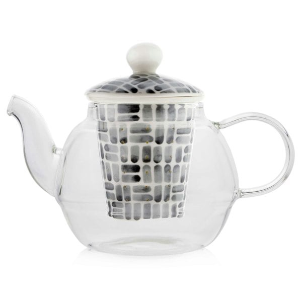 Scandi Home 600ml Kiruna Borosilicate Glass Teapot with Ceramic Infuser