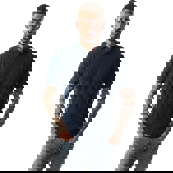 Boss Mens Doubletowel Polo Shirt - Blue