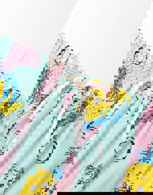 Disney Womens Beige The Little Mermaid Short Sleeve Long Leg Pyjama Set