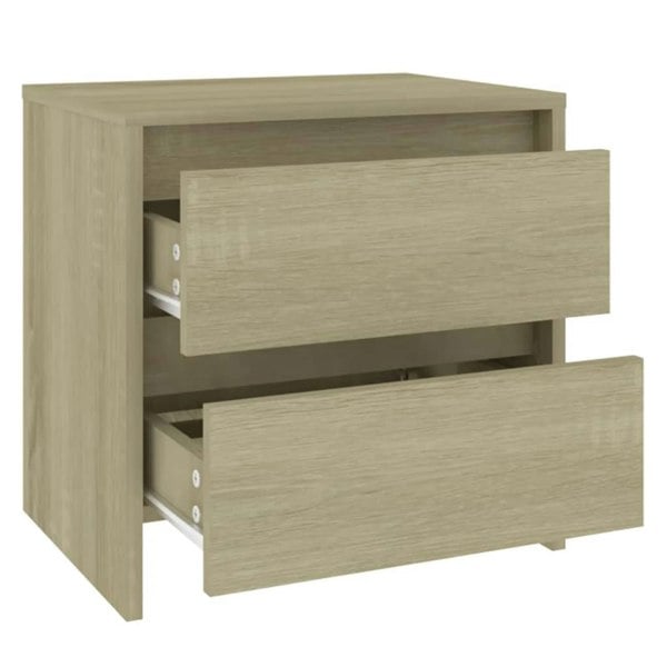 Berkfield Bedside Cabinets 2 pcs Sonoma Oak 45x34.5x44.5 cm Engineered Wood