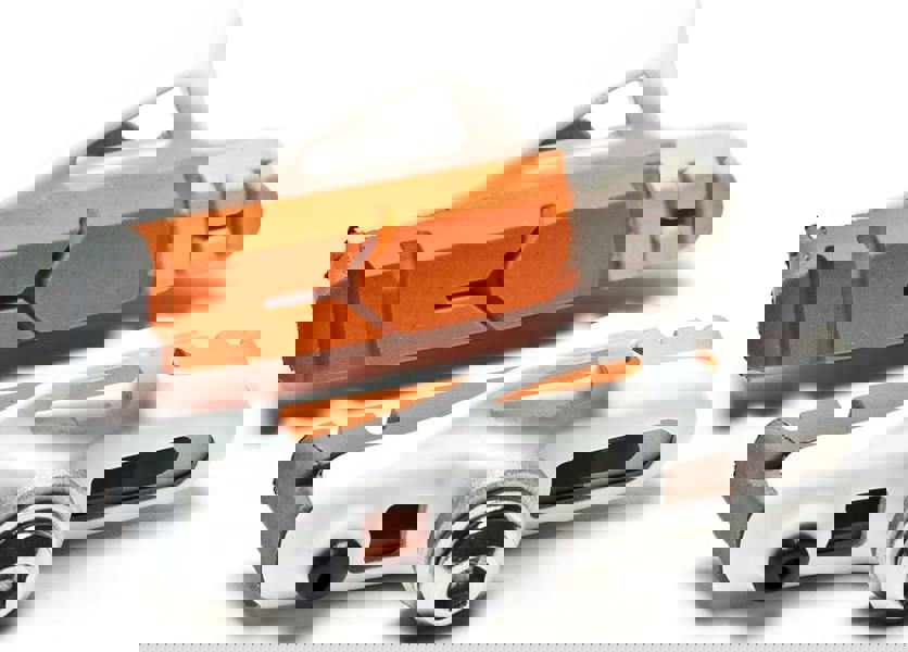 Awe White Cassette Road 55mm Brake Blocks Grey/Orange/White