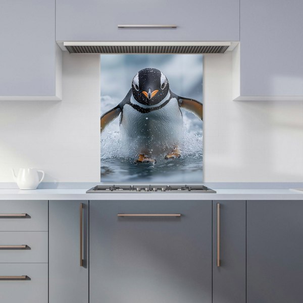 Warren Reed Penguin Glass Kitchen Splashback - 00001