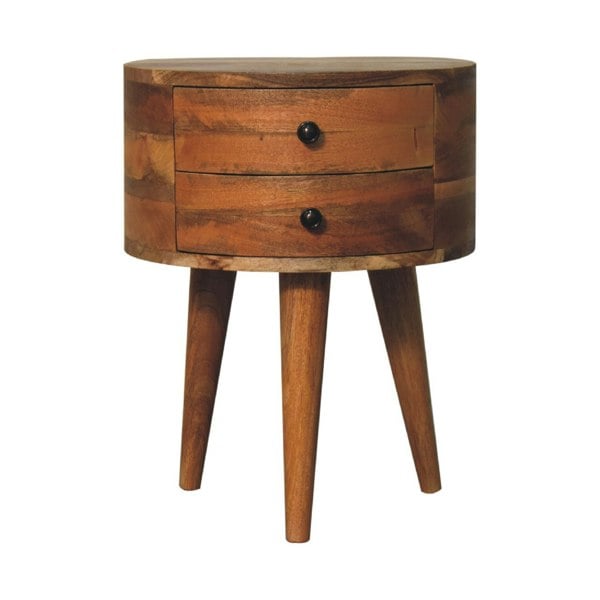 Artisan Furniture Odyssey Oak-ish Tripod Bedside