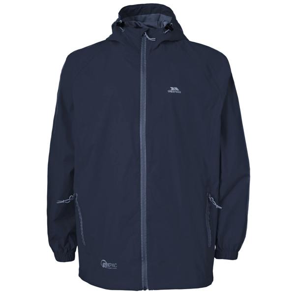 Trespass Unisex Adult Qikpac Waterproof Jacket - Navy
