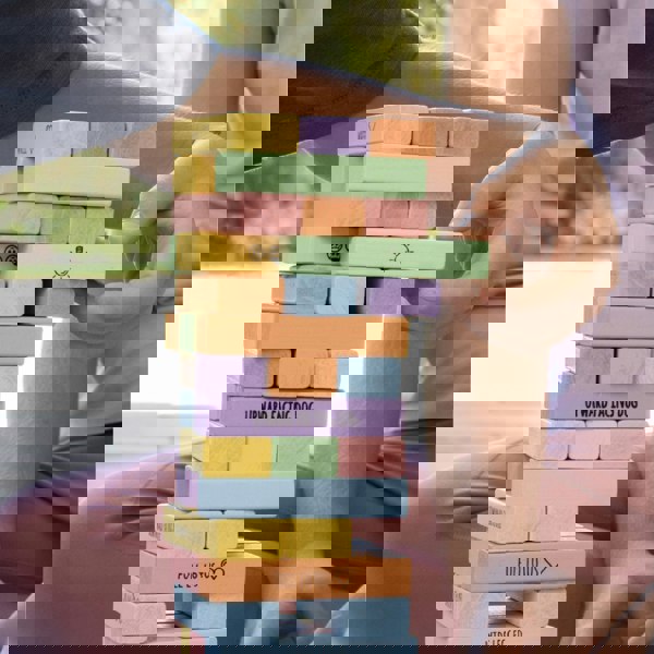 Myga Giant Wooden Yoga Tower – Fun, Balance, and Mindfulness