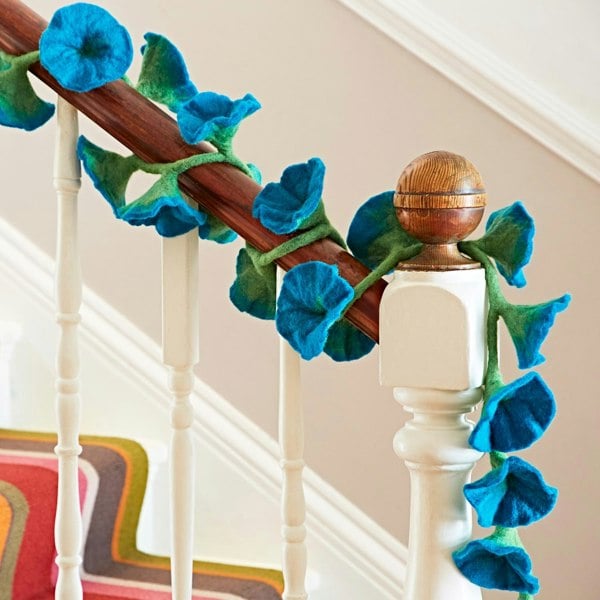 Paper High Felt Flower Garland