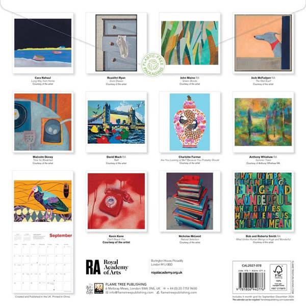 Royal Academy Of Arts Calendar 2027, Wall Calendars, Month To View, Art, Gift