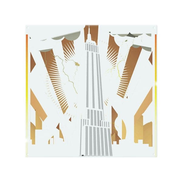 Benjamin Tate Design Art Deco Skyscraper Splash Back