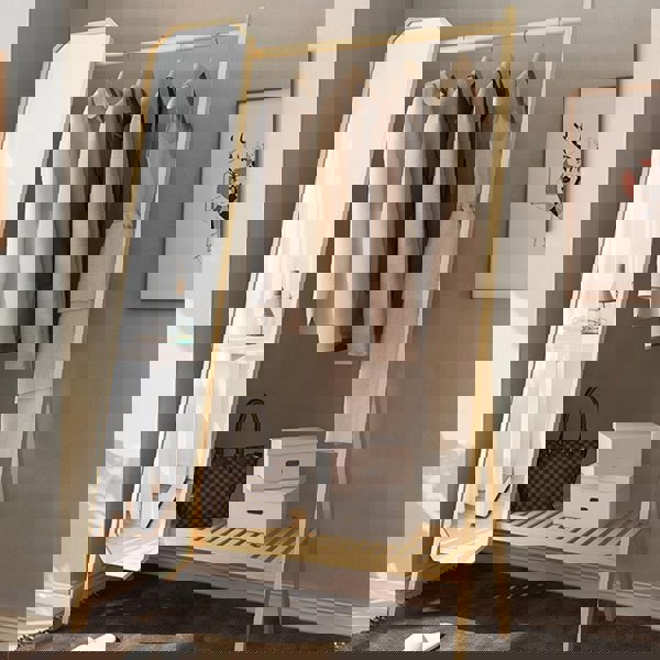 IR39 Coat Rack with Mirror-Weilai Concept-Weilai Concept