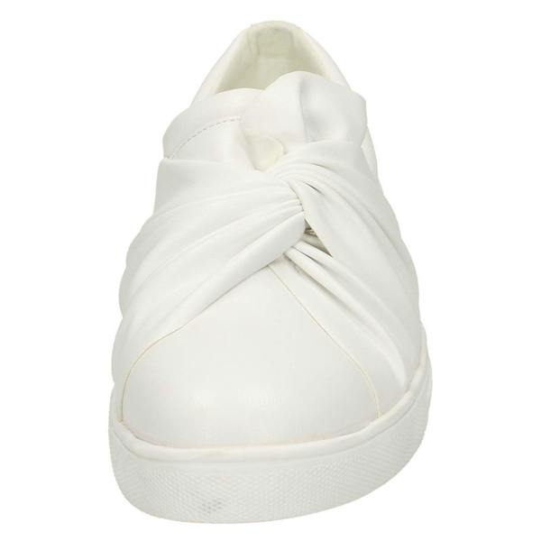 Spot On Ladies Spot On Twist Vamp Slip On Plimsolls