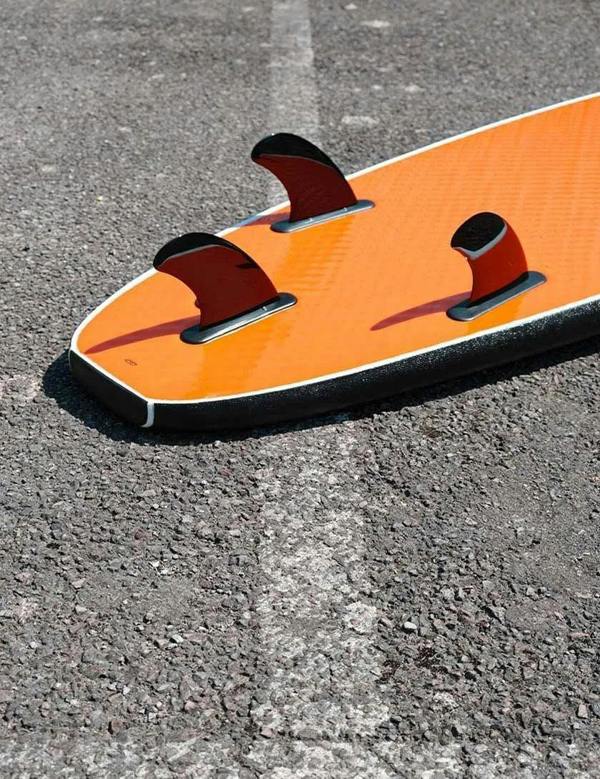 Surfworx Ribeye Mini Mal soft surfboard 8ft 0 - Black 8'0 Foot