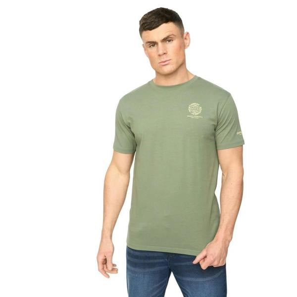 Crosshatch Mens Chittingtons T-Shirt - Black Olive - 