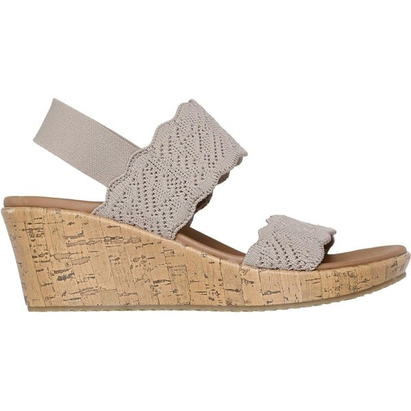 Skechers Beverlee Timeless Touch Textile Women's Taupe Sandals