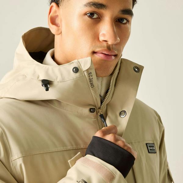 Dare 2B Mens Twin Tip ll Ski Jacket - White Pepper