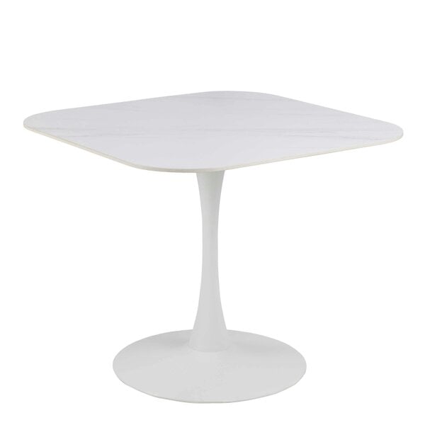 Wyld Haus Cloverfern White Ceramic Square Dining Table