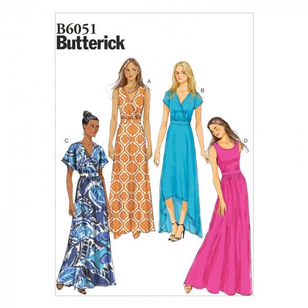 Butterick Sewing Pattern 6051, Dresses for Women, 8-10-12-14-16 - Easy