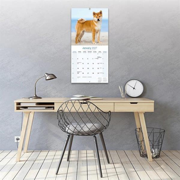 Shiba Inu Calendar 2027, Wall Calendars, Month To View, Dogs, Gift