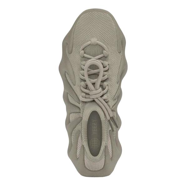 Yeezy Mens 450 Stone Flax Leather Trainers - Grey - 