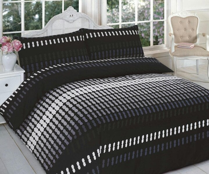 Night Zone Elliot Printed Duvet Cover Set – Polycotton Easy Care Bedding with Pillowcases
