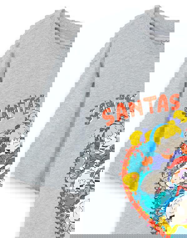 Rugrats Womens Grey Santas Helpers Short Sleeved T-Shirt