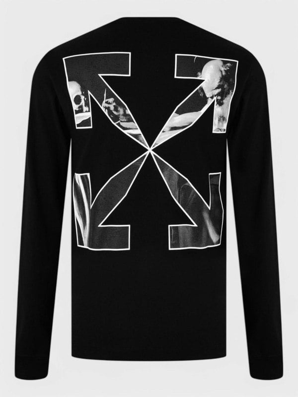 Off - White Caravag Arrow Over Mockneck Black/White - Supplied FashionOFF WHITE
