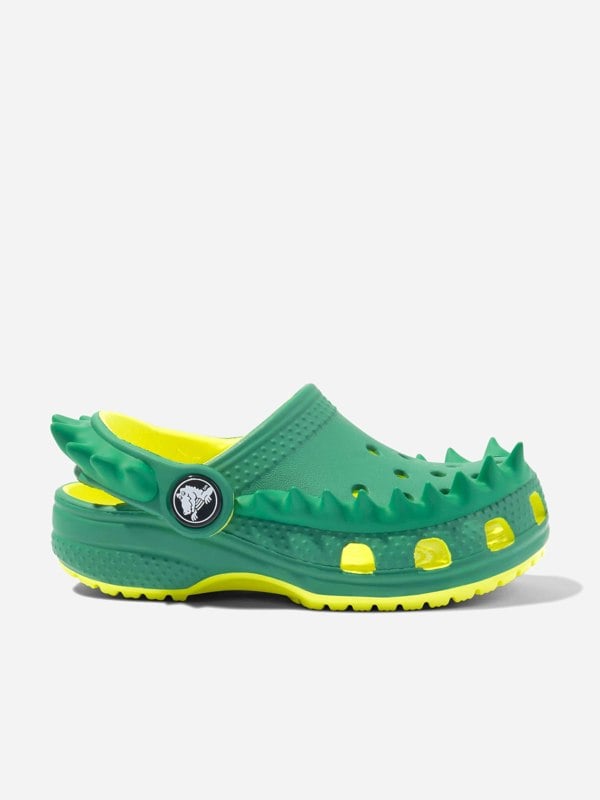 Crocs Boys Classic Spikes Clog in Green