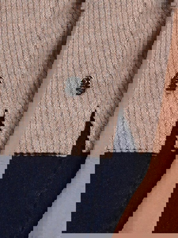 PennyPlain Ribbed Cowl Top - Alpaca