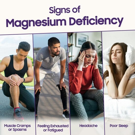 Magnesium 300mg  – Magnesium Supplement  For Muscle Health | Blackcurrant & Lime, Pack of 4