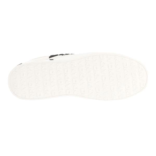 DKNY Womens/Ladies Maben Varsity Leather Lace Up Trainers - White - 