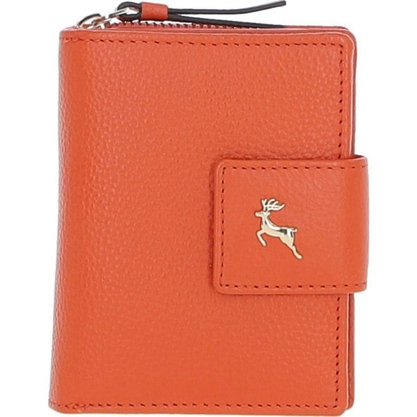 'Arte in Pelle' RFID Secure Wallet/Purse with Zip and Stud Closure: X-30