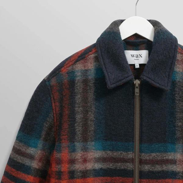 Wax London Heath Jacket Wool Check