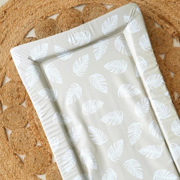 Baby Changing Mat Palm Bay - Greige - The Tiny Bed Company™