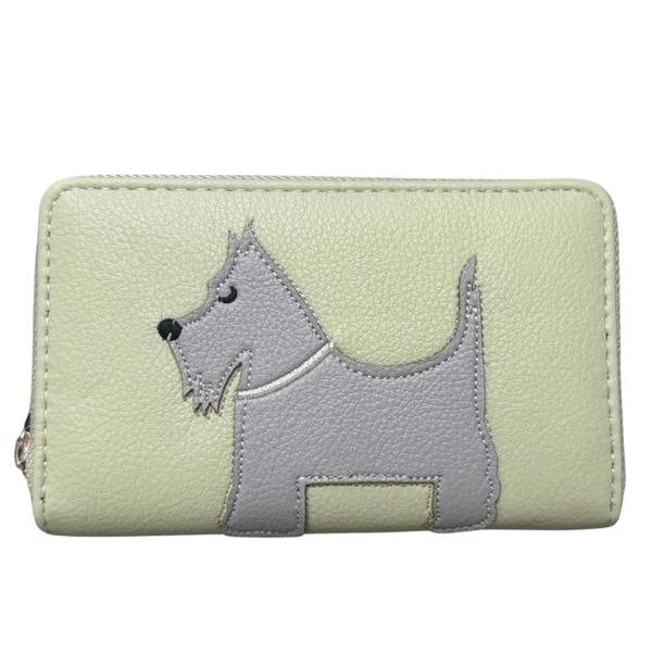 Fores Collection Scottie Dog Zip Around Purse – Women’s Faux Leather Concertina Wallet