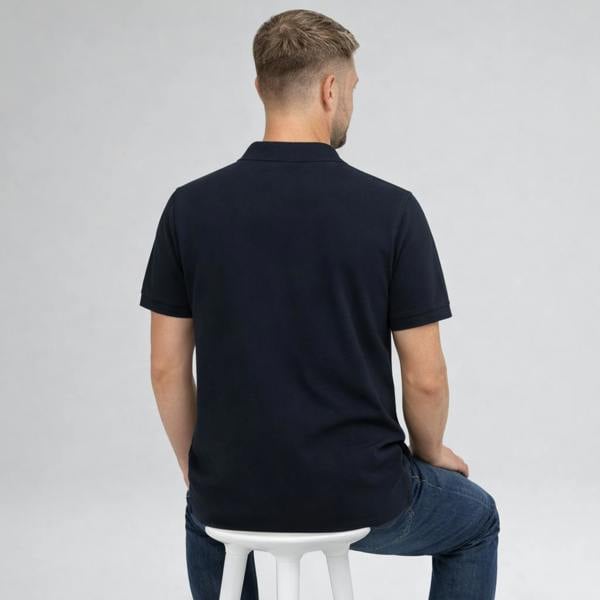 Fred Perry Plain Polo Shirt Navy/Seagrass
