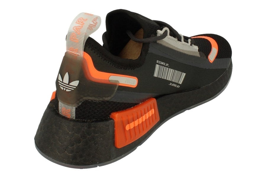 Adidas Originals Nmd_R1 Spectoo Mens Sneakers  GZ9264 - Black Orange Grey Gz9264 - Photo 2
