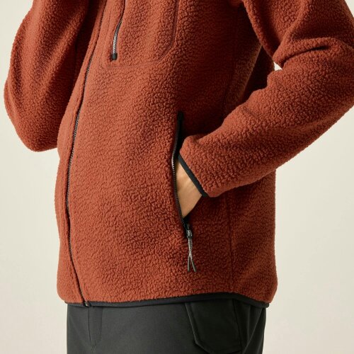 Dare 2B Mens Camber Recycled Polyester Fleece - Rustic Red - M - Rustic Red - 100% Recycled Polyester