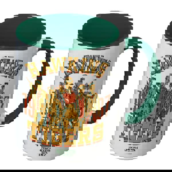 Stranger Things Hawkins Tigers Inner Two Tone Mug - White/Green - 