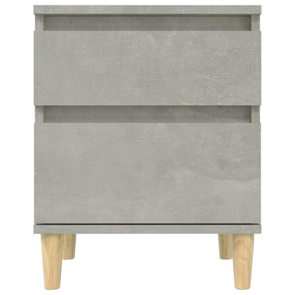 Berkfield Bedside Cabinet Concrete Grey 40x35x50 cm