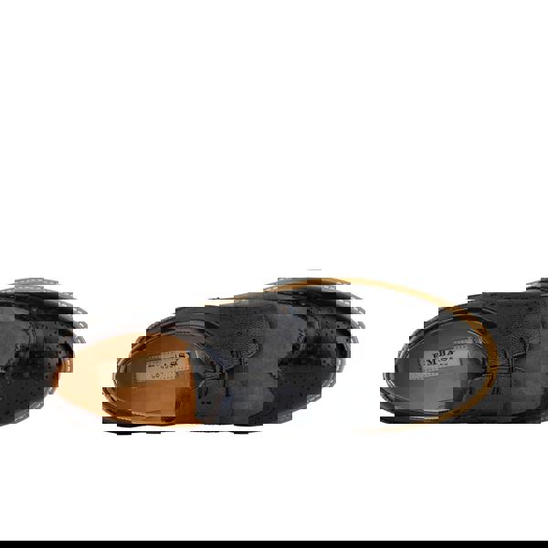 Embassy London Ashford - Black & Grey & Navy - Men's tri‑tone leather lace‑up with suede accents