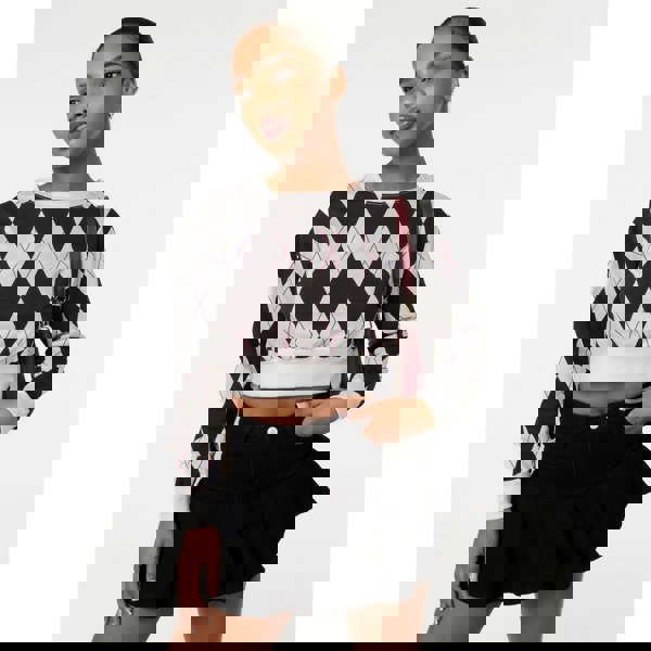 Pink Vanilla Long Sleeve Diamond Top