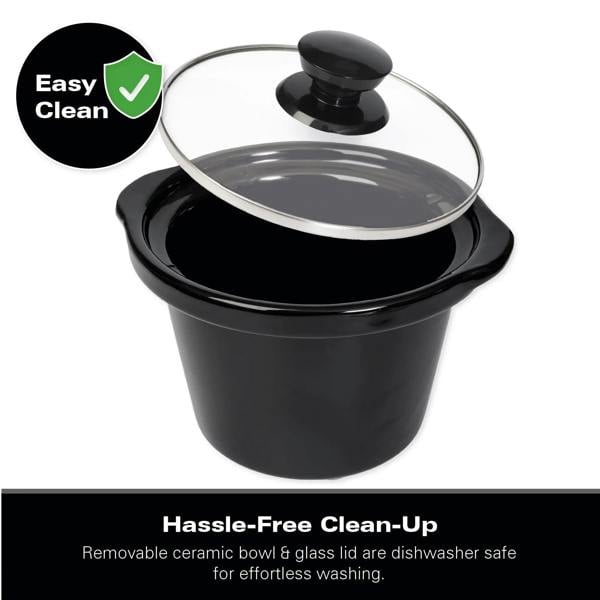 Hamilton Beach The Mighty Mini 1.8L Slow Cooker - Black
